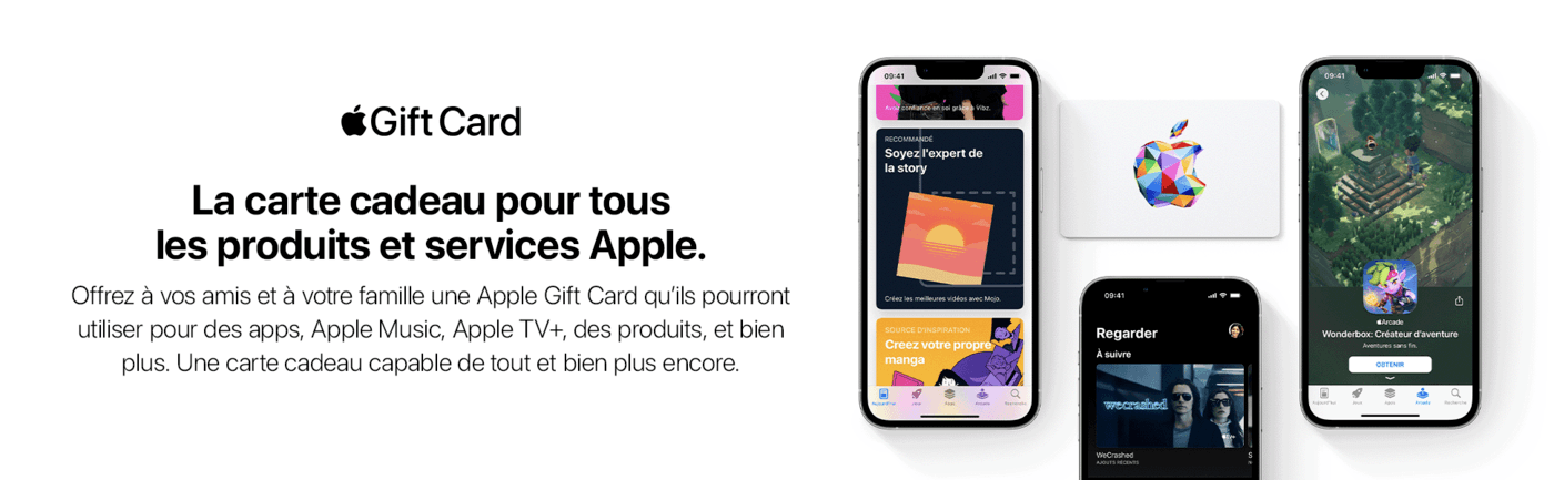 BHT STORE - Carte Cadeau App Store & iTunes Vous pouvez utiliser des cartes  cadeaux iTunes pour créditer le compte de votre identifiant Apple. Ce  crédit vous permet ensuite d'effectuer des achats